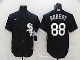 White Sox 88 Luis Robert Black 2020 Nike Cool Base Jersey,baseball caps,new era cap wholesale,wholesale hats